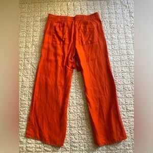 LOFT coral red pants